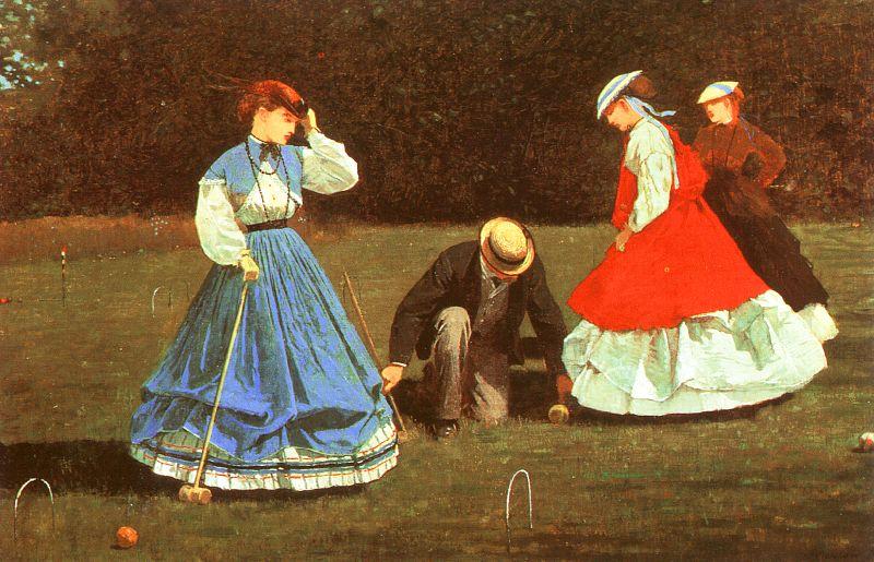 Winslow Homer The Croquet Game Sweden oil painting art